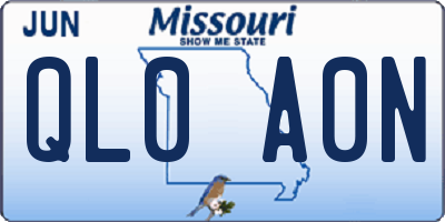 MO license plate QL0A0N
