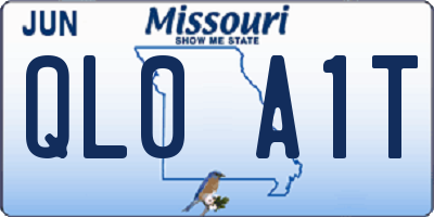 MO license plate QL0A1T