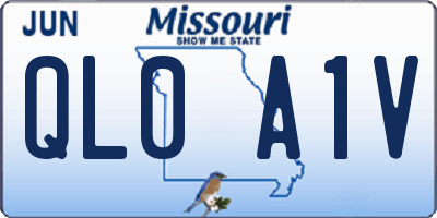MO license plate QL0A1V