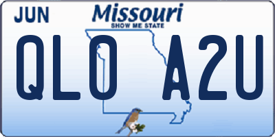MO license plate QL0A2U