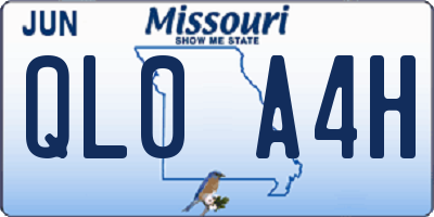 MO license plate QL0A4H