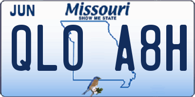 MO license plate QL0A8H