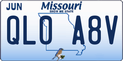 MO license plate QL0A8V