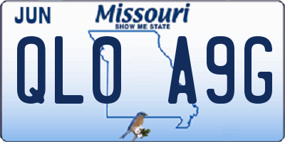 MO license plate QL0A9G