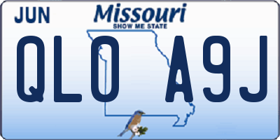 MO license plate QL0A9J