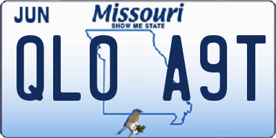 MO license plate QL0A9T