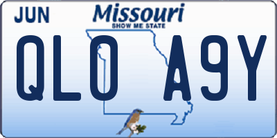 MO license plate QL0A9Y