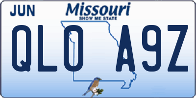 MO license plate QL0A9Z