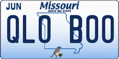 MO license plate QL0B0O