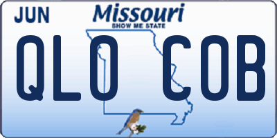 MO license plate QL0C0B