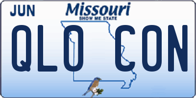 MO license plate QL0C0N