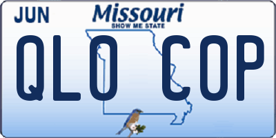 MO license plate QL0C0P