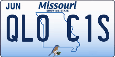 MO license plate QL0C1S