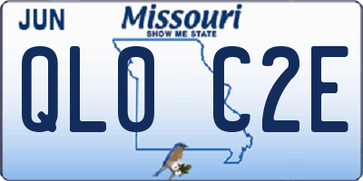 MO license plate QL0C2E