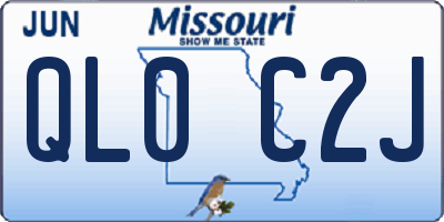 MO license plate QL0C2J