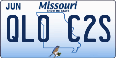 MO license plate QL0C2S