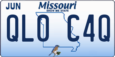 MO license plate QL0C4Q