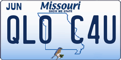 MO license plate QL0C4U
