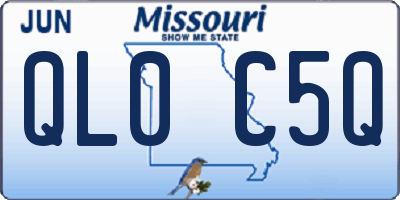 MO license plate QL0C5Q