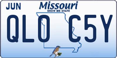 MO license plate QL0C5Y