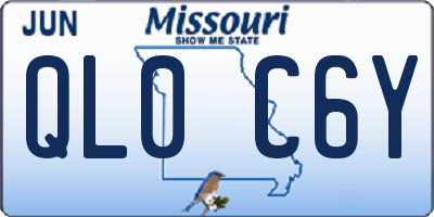 MO license plate QL0C6Y