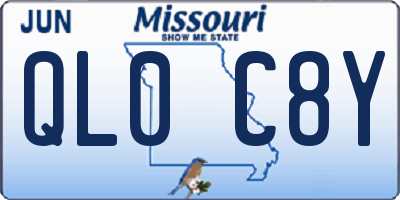 MO license plate QL0C8Y