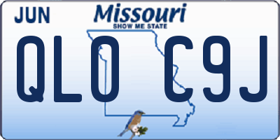 MO license plate QL0C9J