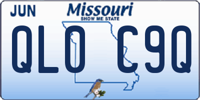 MO license plate QL0C9Q