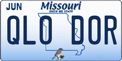 MO license plate QL0D0R