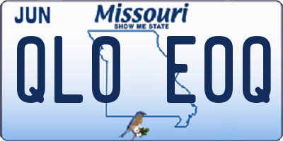 MO license plate QL0E0Q
