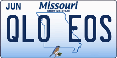 MO license plate QL0E0S