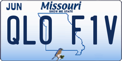 MO license plate QL0F1V