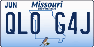 MO license plate QL0G4J