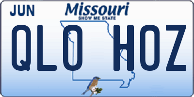 MO license plate QL0H0Z