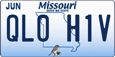 MO license plate QL0H1V