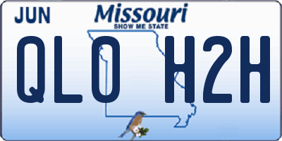 MO license plate QL0H2H