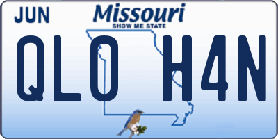 MO license plate QL0H4N