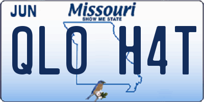 MO license plate QL0H4T