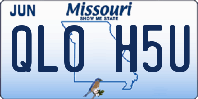 MO license plate QL0H5U