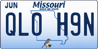 MO license plate QL0H9N