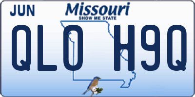 MO license plate QL0H9Q