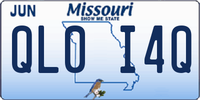 MO license plate QL0I4Q