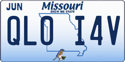 MO license plate QL0I4V