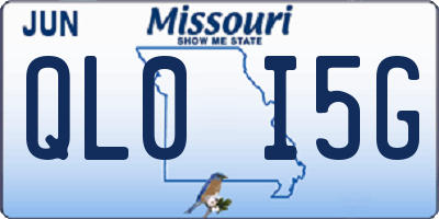 MO license plate QL0I5G