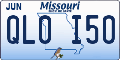 MO license plate QL0I5O