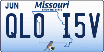 MO license plate QL0I5V