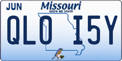 MO license plate QL0I5Y