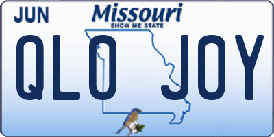 MO license plate QL0J0Y