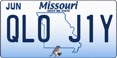 MO license plate QL0J1Y