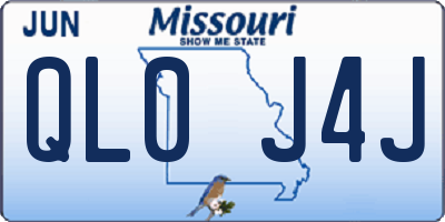 MO license plate QL0J4J
